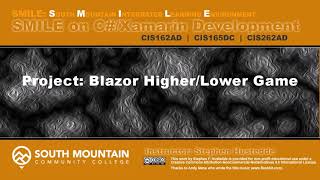 CXamarin Cohort 20I  Project Blazor HigherLower Game [upl. by Comptom]