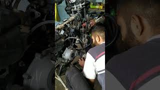 platina engine fitting bike automobile sukhchain bike modification youtube ytshorts subscribe [upl. by Ateloiv259]