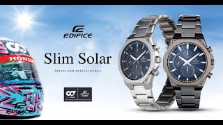 CASIO EDIFICE Solar Power Slim EFSS570DB2A [upl. by Mina]