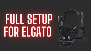 ASTRO A50 X  CABLE SETUP TO RECORD AUDIO WITH ELGATO [upl. by Amimej]