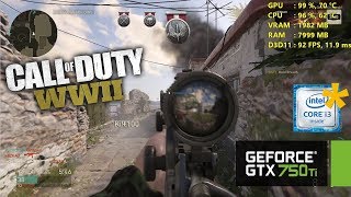 GTX 750 Ti  Call Of Duty WW2  This COD runs well 1080p LOW [upl. by Adiene]