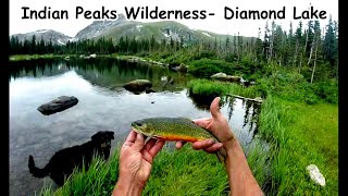 Backpacking Indian Peaks Wilderness Colorado Diamond Lake [upl. by Shiekh]