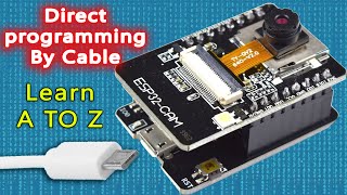 Getting Started Programming ESP32CAM With ESP32CAMMB Micro USB Programmer Serial Converter Loader [upl. by Hanad]