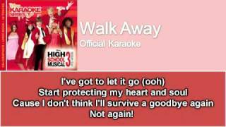 06 Walk Away Official Karaoke  Instrumental with Lyrics on Screen [upl. by Catha357]