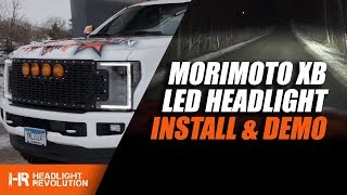 Ford F350 Super Duty Morimoto XB LED Headlights Install and Demo [upl. by Erhard212]