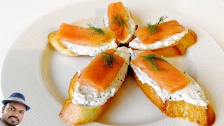 Smoked Salmon Crostini  These are sure to impress at any breakfast brunch or holiday celebration [upl. by Davon663]