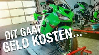 Technische motor keuring van mijn Kawasaki ZX6R Is het een miskoop [upl. by Aneer976]