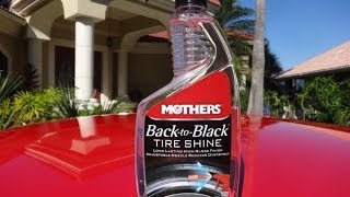 Mothers Back to Black Tire Shine Review and Test Results on a 2002 Hyundai Accent [upl. by Yrokcaz223]