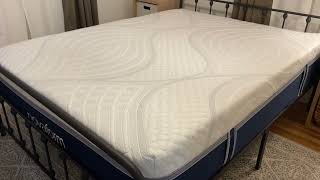 Novaform Serafina Pearl Gel Queen Memory Foam Mattress Review Going To Bed on a NEW Mattress [upl. by Licastro]