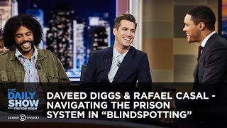 Daveed Diggs amp Rafael Casal  Navigating the Prison System in “Blindspotting”  The Daily Show [upl. by Ainos]