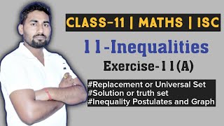 Class 11 Maths ISC  Inequation  Inequalities  Chapter 11  Ex11A Introduction [upl. by Boice]