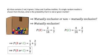 Concept and Examples of Non Mutually Exclusive Events Probability [upl. by Yeldnarb]