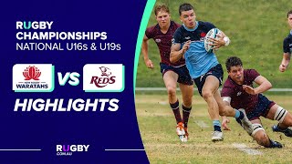 U16s NSW Waratahs v Queensland Reds Final Highlights  National Rugby Championship [upl. by Subir443]