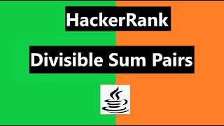 Divisible Sum Pairs Hackerrank Solution  java 8 Hackerrank Algorithms [upl. by Nikolaus]