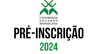 COMO FAZER A PRÉ INSCRIÇÃO NA UEM  2024 [upl. by Ayoted]