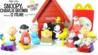 McLanche Feliz JAN 2016 Snoopy coleção McDonalds review [upl. by Aligna31]