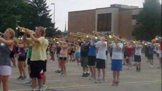 Beavercreek High School Marching Band and Color Guard  2011 PreCamp parent show MUSE [upl. by Hsetim196]