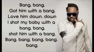 William  Bang Bang Lyrics on Screen [upl. by Alyda]