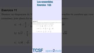 Exercice 155 Les ensembles TCSF Maths [upl. by Joaquin]