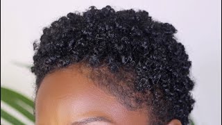 Best Method for Super Defined Curls  Short Hair  4C  Tapered fro  How to style TWA ❤️ [upl. by Enoval]