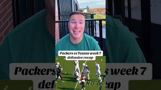 Packers vs Texans defensive recap greenbaypackers packers nfl packersnation [upl. by Laurentium]