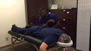 Your Houston Chiropractor Getting Manual Therapy From Joseph For Low Back amp Hip Pain [upl. by Robinia]