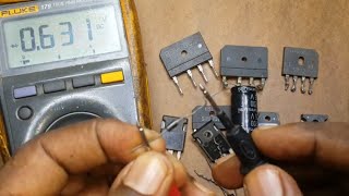 Comment TESTER un PONT DE DIODE avec un Mutimetre Voltmetre FLUKE ELECTRONIQUE Multimeter [upl. by Randal]