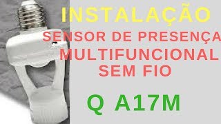 SENSOR de PRESENÇA SEM FIO  Qa17M MULTIFUNCIONAL [upl. by Adnaluoy692]