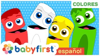 Colores en Español para niños  Rojo Verde Blanco  La Pandilla de Colores  Baby First TV Español [upl. by Geraint]