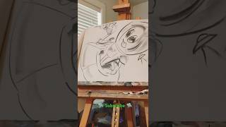 Do you believe in aliens art charcoaldrawing youtubedrawing artshorts doodleart [upl. by Sirromed]