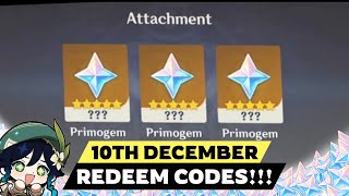 6 New 52 Genshin Redeem Codes  All redeem codes  December 10 [upl. by Randell4]