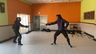 Testing the Blackfencer Steel Spadroon  Ruben vs Rui [upl. by Catt]