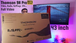 Thomson 9R Pro 43 inch 4k 😍  Model 43PATH4545BL  Rs18000  Thomson 43 inch 4k TV 43PATH4545BL [upl. by Eednim]