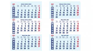 2022 Printable Wall Calendar [upl. by Eliot]