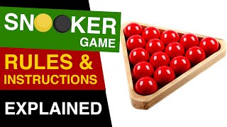 Snooker Rules EXPLAINED  How to Play Snooker  Rules of Snooker [upl. by Lleruj]