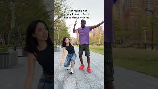 She is very angry at me dance dancechallenge shorts [upl. by Coad]