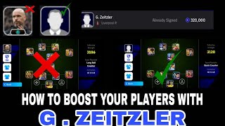 How To Boost Your Player With G  Zeitzler In Efootball24 [upl. by Sedlik26]