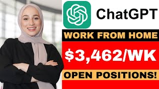 NEW CHATGPT JOBS  REMOTE HIRING NOW  WFH 2025 [upl. by Worrell]