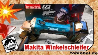 MAKITA DGA452 Akku Winkelschleifer⎮Besser als Bosch Flex Review Unboxing Test Flex Schleifer 18v [upl. by Nan358]