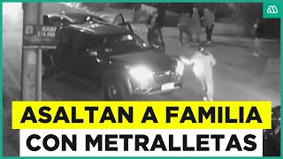 Usaron metralletas para asaltar Captan violento intento de portonazo a familia en Maipú [upl. by Marmaduke]