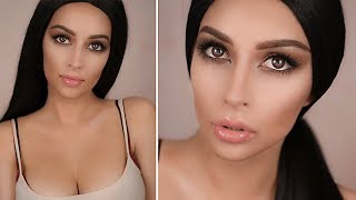 KIM KARDASHIAN WEST  MAKIJAŻ  CELEBRITY MAKEUP 1 [upl. by Akisej472]