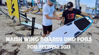 Naish Wing Boards und Foils  Foil Festival 2023 [upl. by Alyehc]