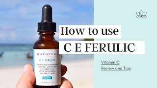 How To Use SkinCeuticals C E Ferulic Vitamin C Serum  Phloretin Silymarin C F Mississauga Canada [upl. by Hanselka]