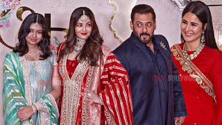 Salman Khan Aishwarya Rai Katrina Kaif at Anand Ambani  Radhika Merchant Wedding [upl. by Zetram]