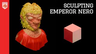 Sculpting the Caricature Portrait of Nero  Roman Emperor Sculpture  Art Process [upl. by Laundes818]