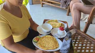 Breakfast delivered at Bali Natur — Lovina North Bali Indonesia [upl. by Aipotu]