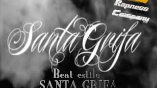 BASE DE RAP Estilo SANTA GRIFA  Instrumental Hip Hop│Rapness Company [upl. by Ymmor]