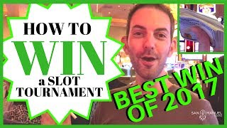 💰 How to Win a Slot Tournament ✦ BIGGEST WIN OF 2017 ✦ San Manuel Casino [upl. by Olodort420]