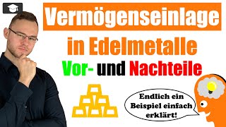 Vermögenseinlage in Edelmetalle Vor und Nachteile erklärt [upl. by Ciprian187]