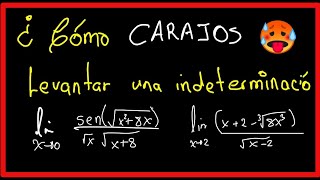 COMO levantar una INDETERMINACIÓN cualquier indeterminación 00 u otra [upl. by Terti919]